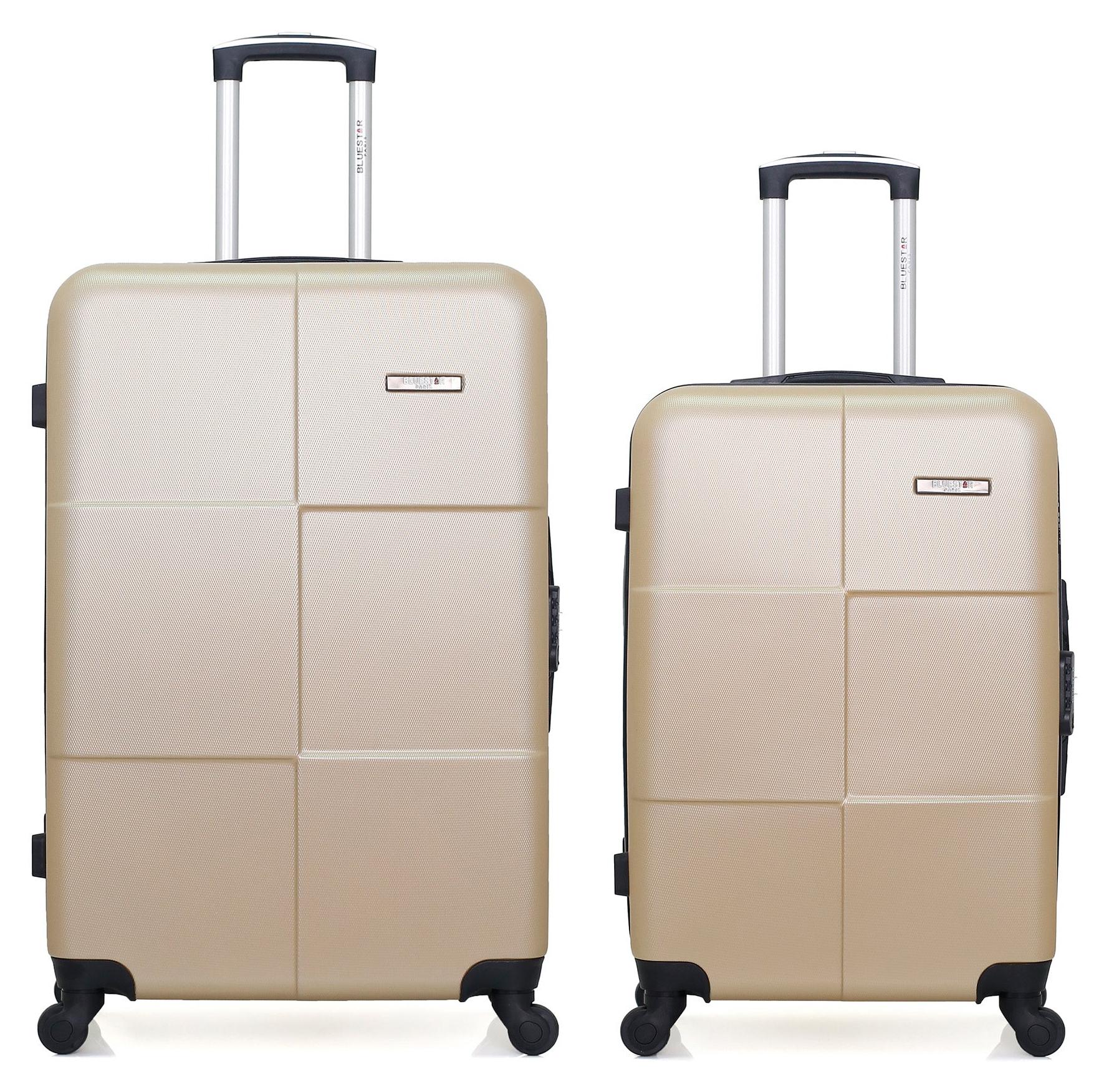 BLUESTAR - 2er-Set - Großer Koffer und Wochenendkoffer MIAMI