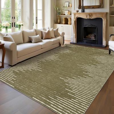 Garvee Modern Symmetrical Geometric Stripe Area Rug