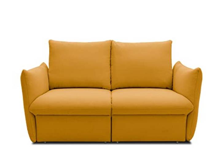 DOMO. collection Sofa Cloud Box, Schlaffunktion, Mango 2 Sitzer mit Schlaffunktion, Boxspringsofa mit Bettauszug und hohem Komfort, 180 x 97 x 100 cm (BxTxH)