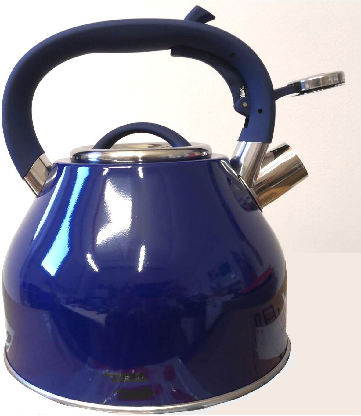 Bollitore Bialetti GNMWHITE006 con fischietto Blu