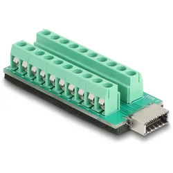 Delock USB Typ-E Key A Buchse zu Terminalblock Adapter 20 Pin