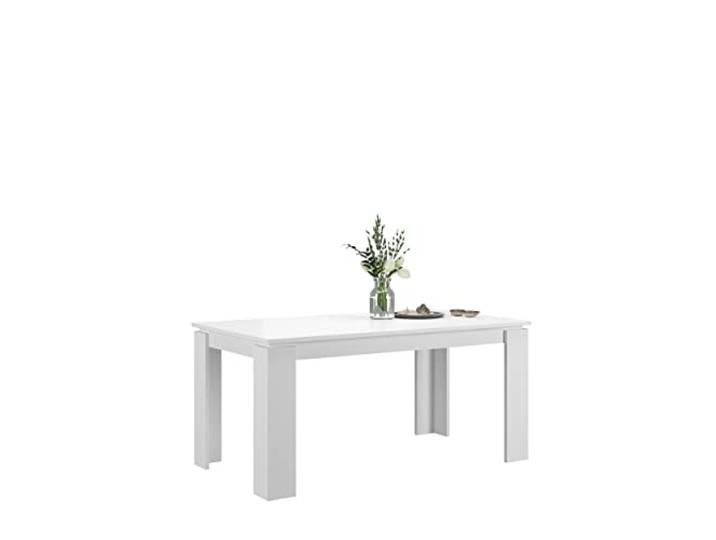 xonox.home Tisch Titan Esstisch Küchentisch Esszimmertisch Clubtisch Tisch eckig in weiß Nb.ca.160-200x76x90 cm, ausziehbar auf 200 cm