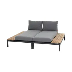Siena Garden Gartenmöbel 2er-Set  Alvida , grau , Maße (cm): B: 172 H: 70