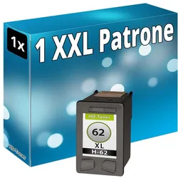 Druckfuxx, Druckerpatrone, 1x DRUCKER TINTE PATRONE für HP 62-XL ENVY 5644 5646 5660 7640 DeskJet 5645 AiO