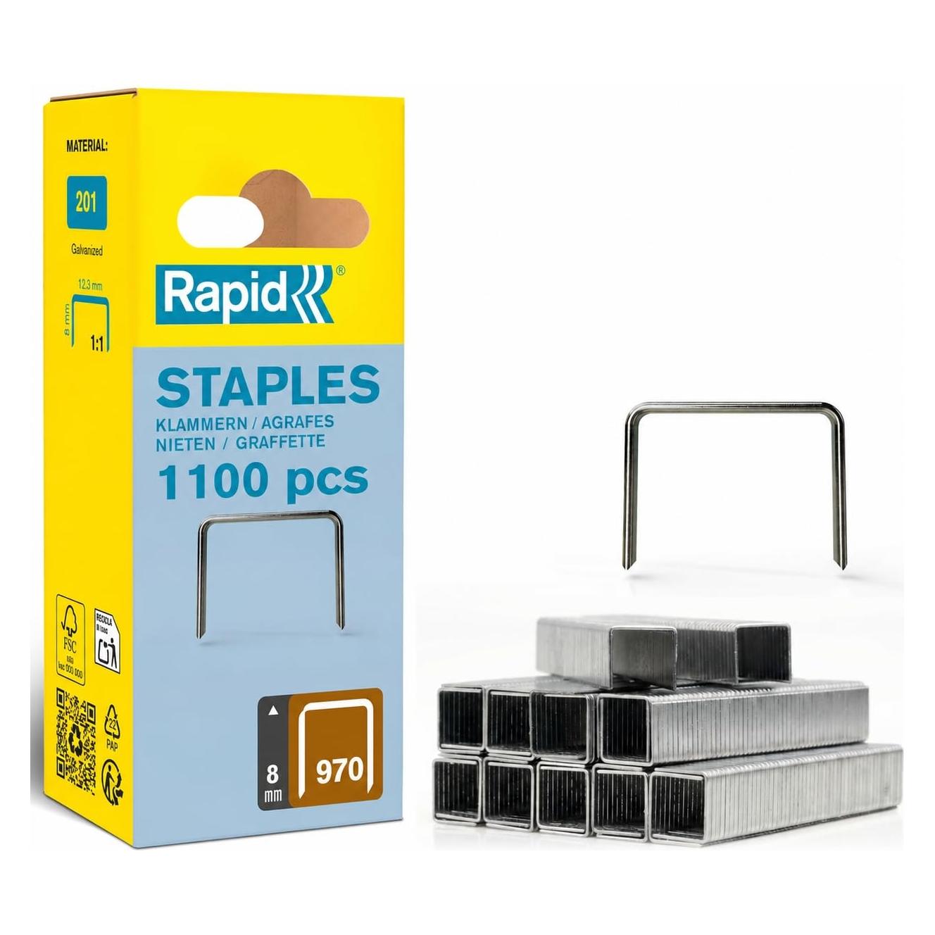 Rapid Typ 970 Flachdrahtklammer 8 mm (3221631095501)