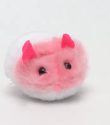 Inspire Curations WhiskerMouse Plush Shake & Chase Cat Toy pink G5019c