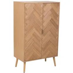 HIGHBOARD aus Holz mit 2 braunen Türen 76x42x125 cm