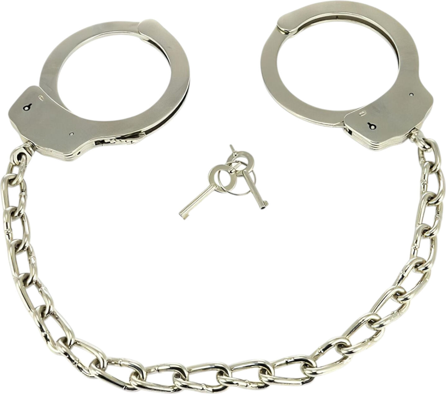 Rimba - Long Chain Steel Ankle Cuffs (Silver) - Set of 2
