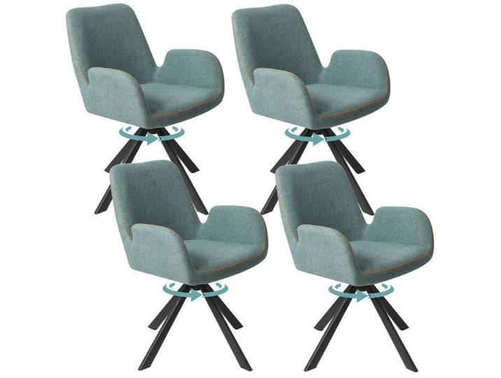 HOMAVO Lot De 4 Chaises À Manger Chaises De Salle À Manger chaise de bureau tabouret chaise de bureau