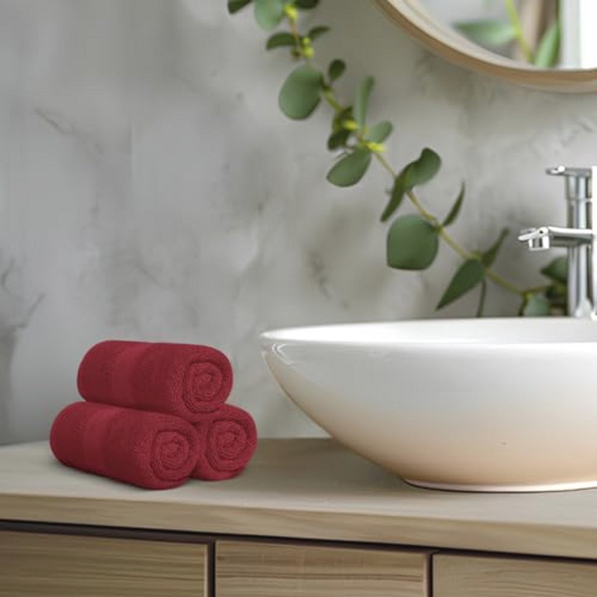 Set van 12 luxe washandjes van premium katoen voor volwassenen