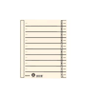 LEITZ® Trennblatt 1657, DIN A4, mit Linienaufdruck, 100 Stück