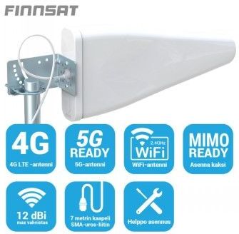 Finnsat fs5000 5g/4g/3g/gsm suunta-antenni
