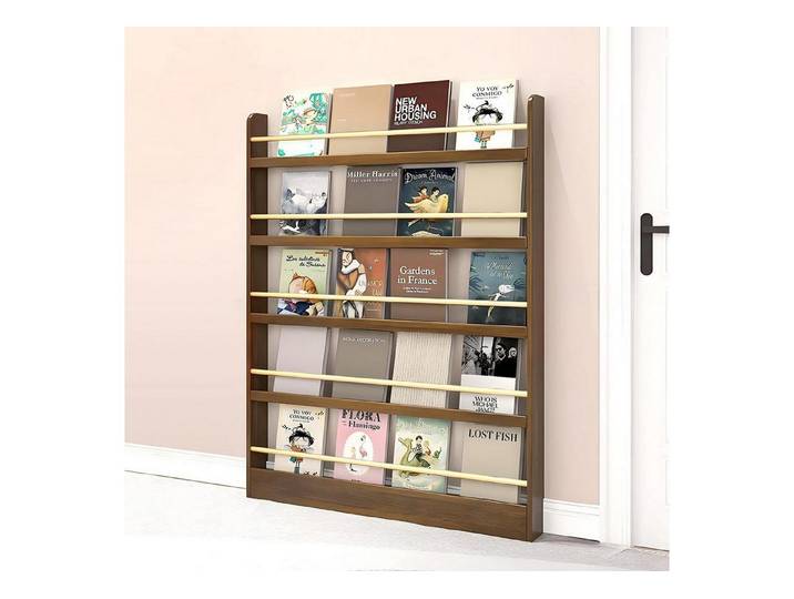 LuxusKollektion Kinderregal Kinderregal Holzfarbe 120x10x145cm Walnuss, 1-tlg.