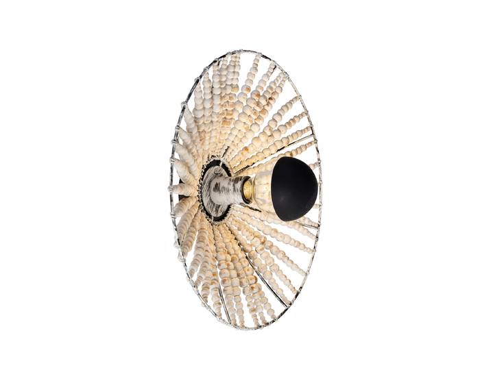 Applique murale orientale beige avec perles - Moti