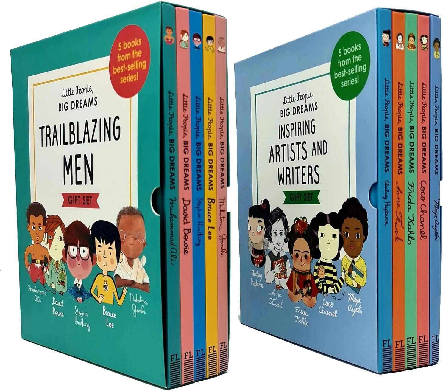 Frances Lincoln Children's Books Little People, Big Dreams Trailblazing Men and Inspiring Artists And Writers 10 Books Collection Box Gift Set (Stephen Hawking,Bruce Lee,David Bowie,M