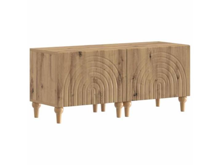 HAQWRDQSG TV-Schrank 2er Set Artisan-Eiche Lowboard Holzwerkstoff Vielseitige Medienschränke für Schlafzimmer oder Flur mit flexibler Türmontage und strapazierfähiger Oberfläche.