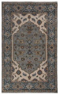 NAVATEXTURA Greek Transitional Medallion Wool Area Rug