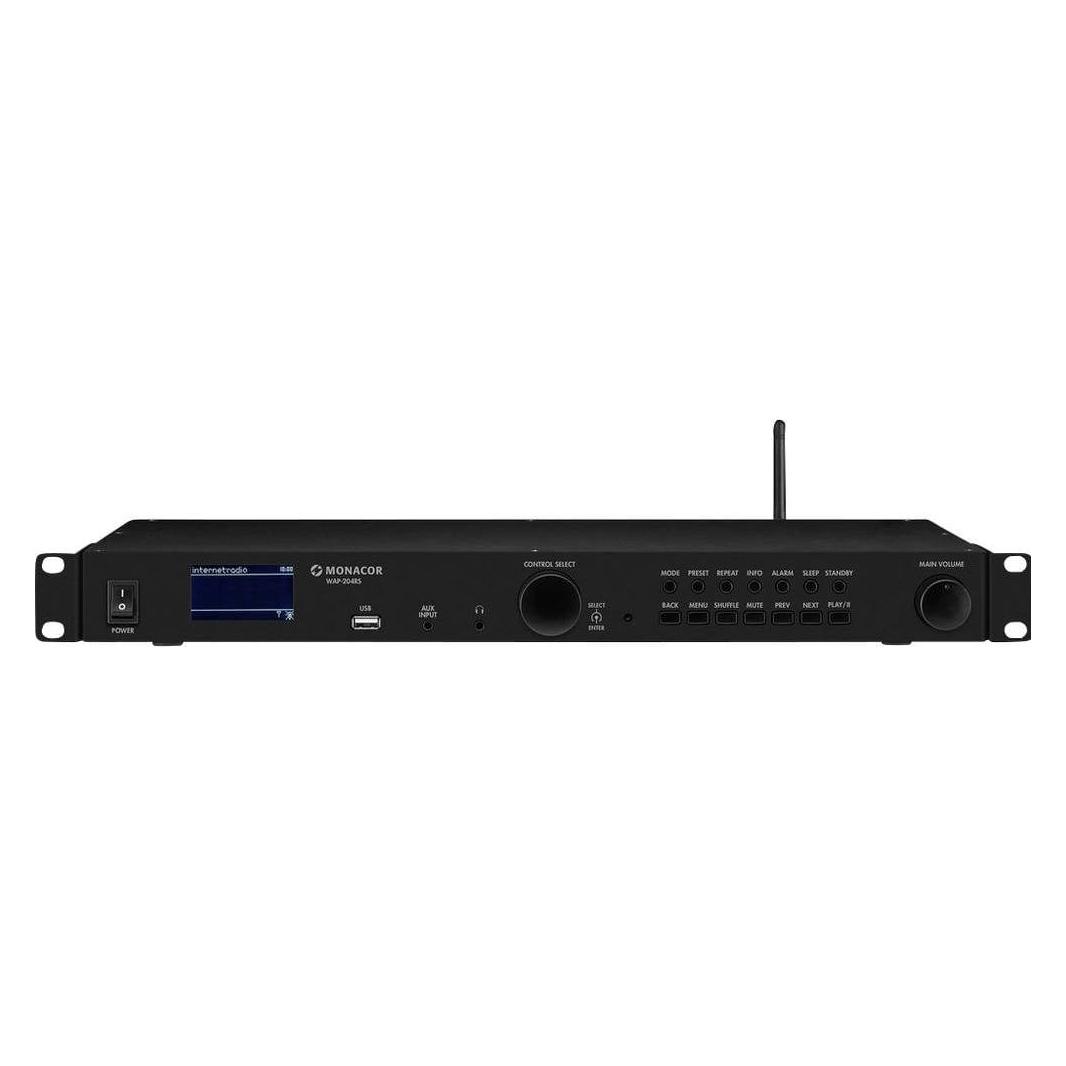 Monacor Internetradio, FM-RDS- und DAB+-Tuner, MP3-Spieler, Bluetooth (DAB+, Internetradio, Bluetooth, WLAN) (1000989)