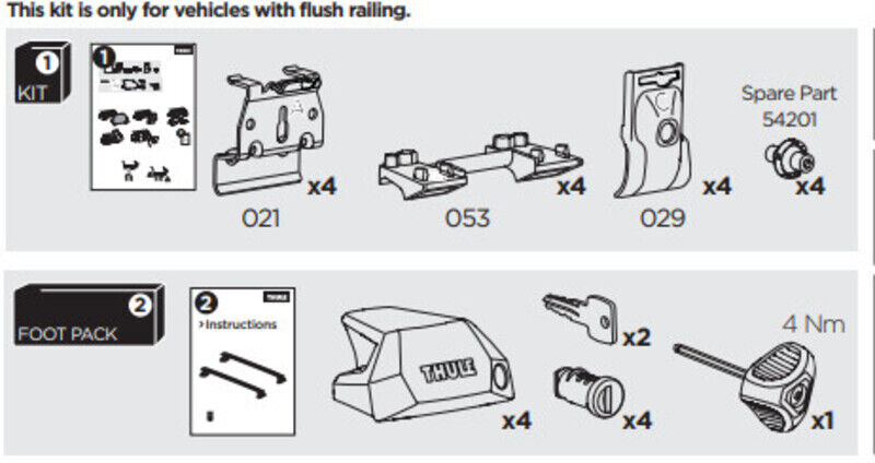 France Attelage Kit Thule 6061