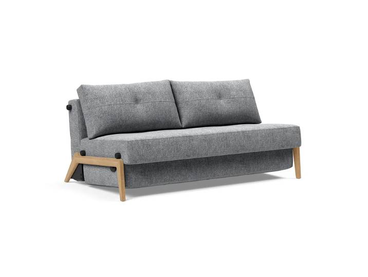 Innovation Living - Cubed 160 Schlafsofa, 103 x 165 cm, Eiche / granitgrau (565 Twist)