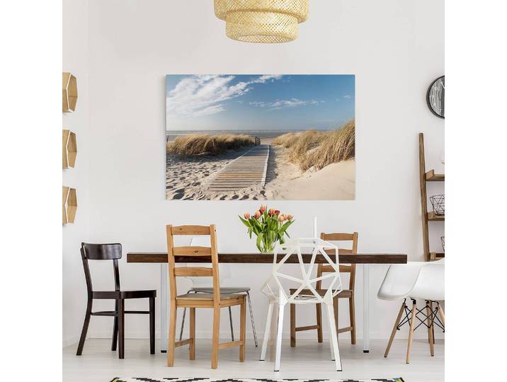 Impression sur toile Rivage baltique III Lin Beige 60cm