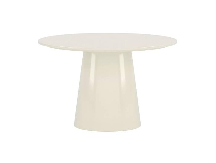 Lanzo Table De Salle À Manger Ø120 Cm Brillant Beige.