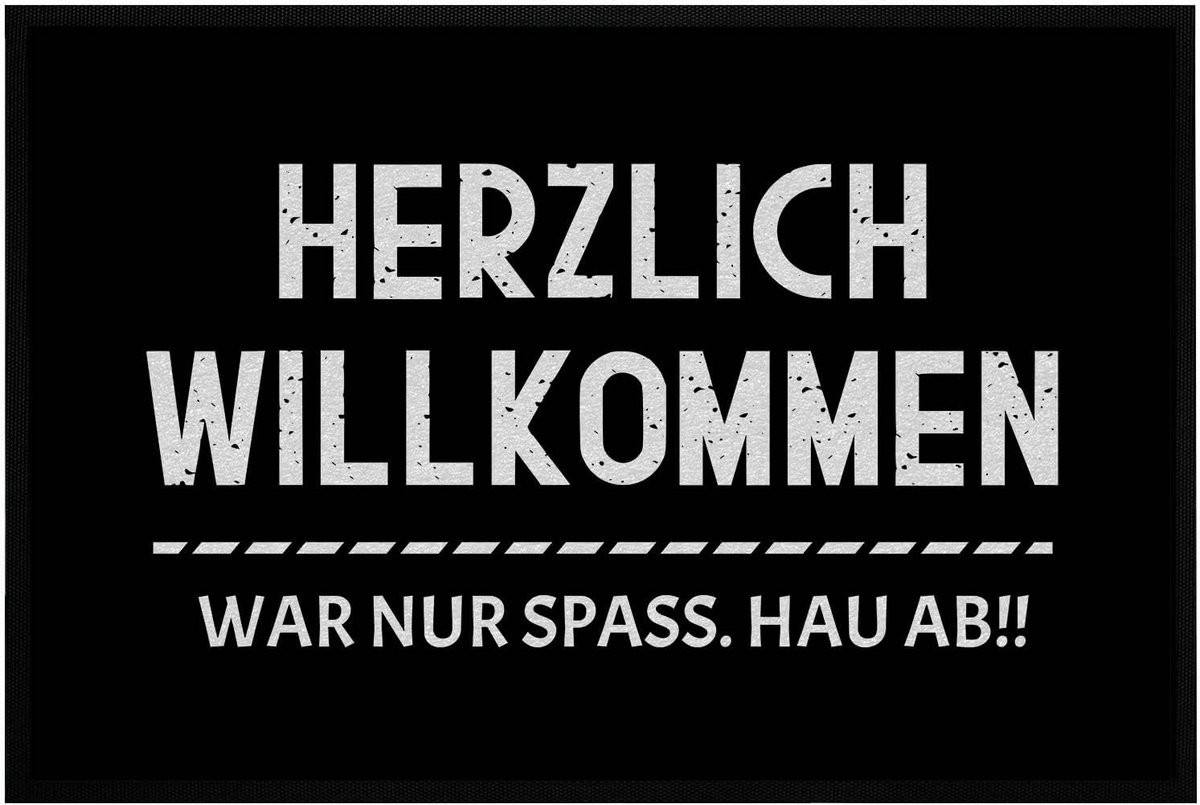 Grappige Deurmat met Humoristische Welkomsttekst - Antislip en Wasbaar