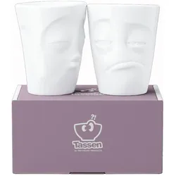 58 Products, Tasse, FiftyEight Tasse ohne Henkel Küssend & Verpennt (300 ml, 2x)