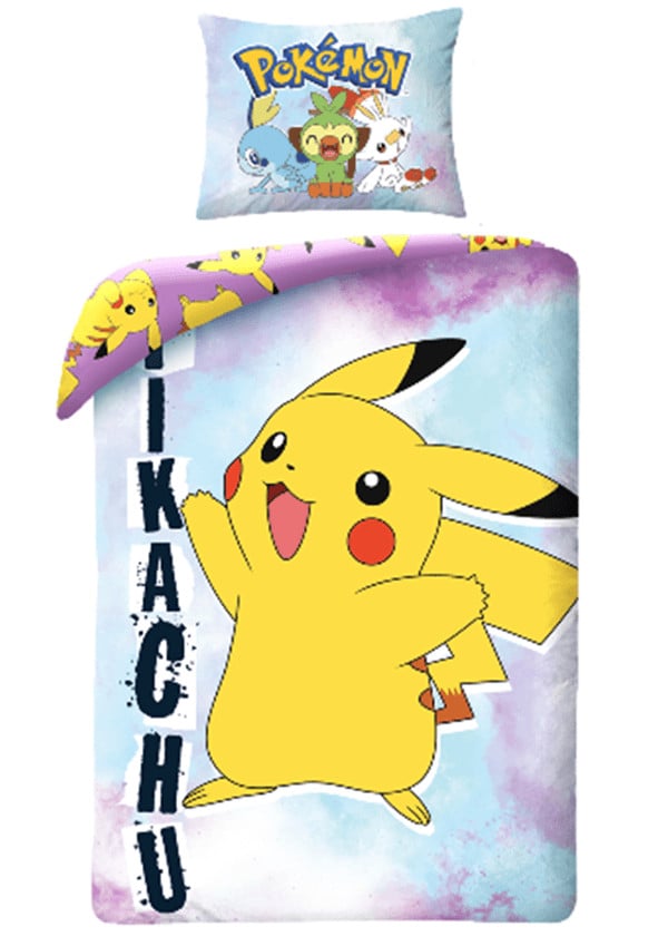 Pokémon Dekbedovertrek Pikachu Multi 140 x 200 cm