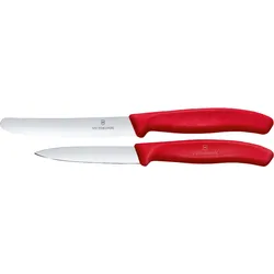 VICTORINOX Gemüsemesser SwissClassic 2er Set - rot