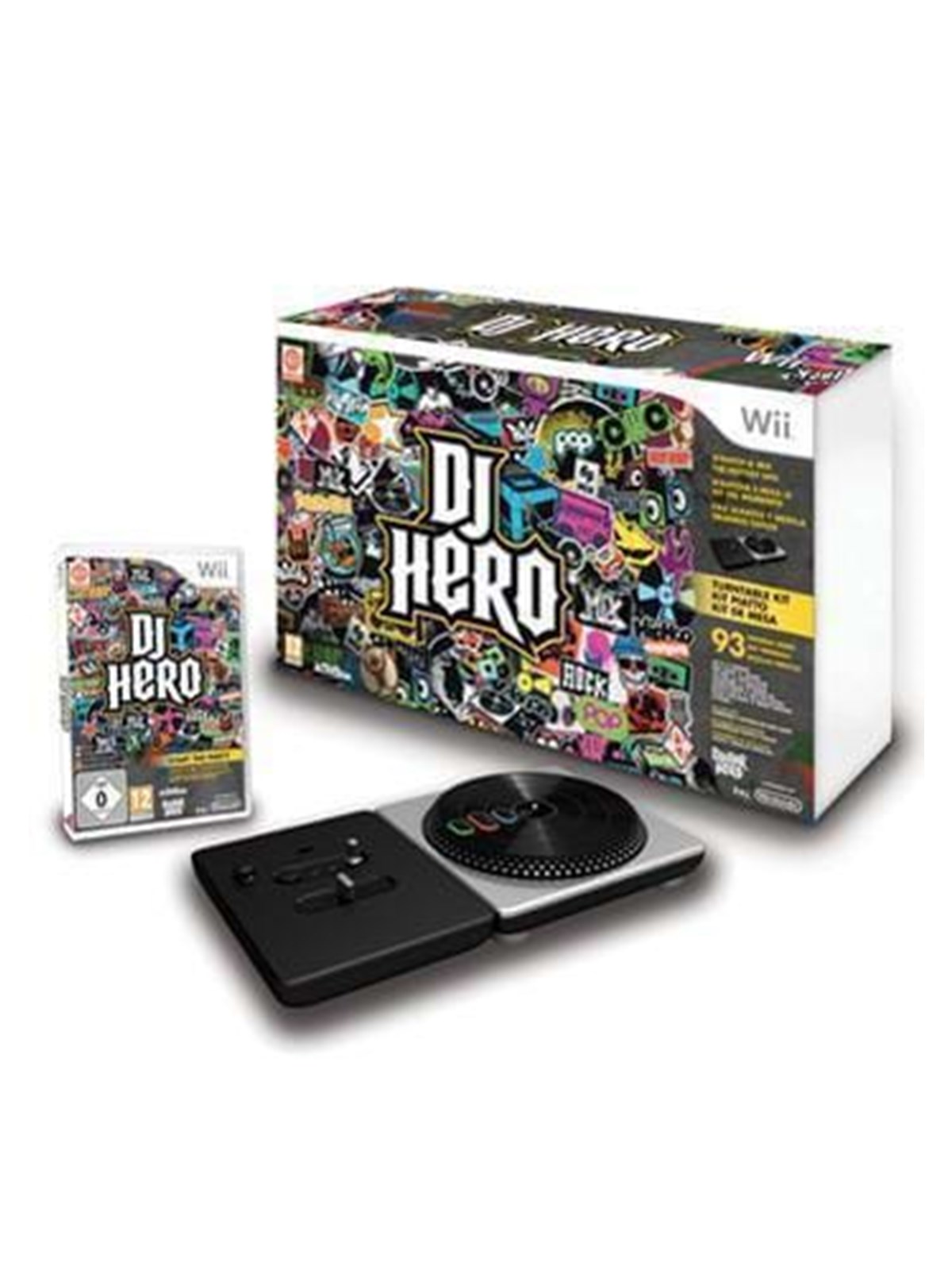 DJ Hero With Turn table Kit - Nintendo Wii - Musik - PEGI 12