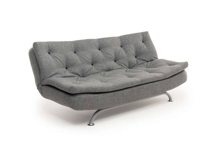 Bettsofa Rivo Hellgrau Stoff B 185 T 98 cm - Bettsofa