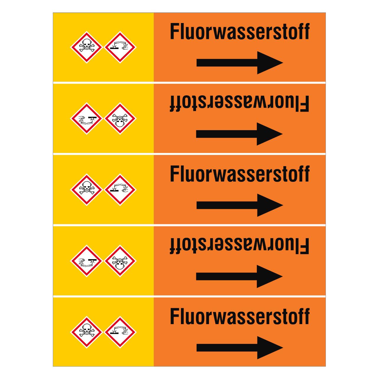 Brady ISO 20560 Rohrmarkierer - Säuren (318940)