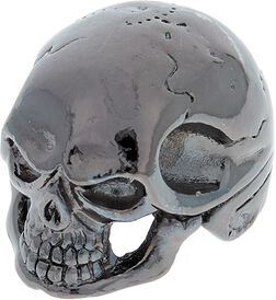 Q-Parts Custom Potiknob Jumbo Skull B Black Chrome