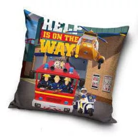 Brandweerman Sam kussen Help is on the way 40 x 40 cm