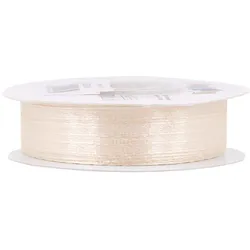 Creativery 3mm Satinband 50m Schleifenband Geschenkband Dekoband Stoffband Uni Champagner