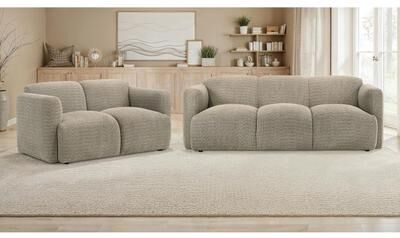Coaster Dorset Upholstered Round Track Arm Sofa Set - N/A