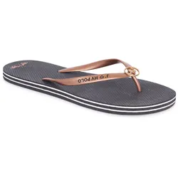 HV POLO Slipper Jadore navy rosegold, Größe: 38