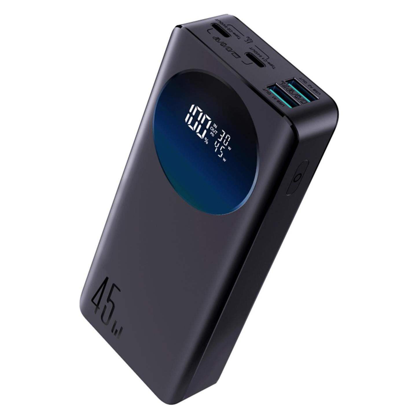Joyroom JR-PBF02 Pro 45W Power Bank 20000mAh - Black (20000 mAh, 45 W, 74 Wh) (JR-PBF02 Pro-Black)