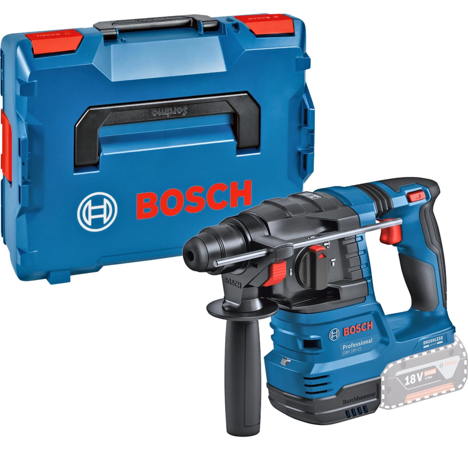 Bosch Professional GBH 18V-22 Accuboormachine-set, 18,0 V, zonder accu