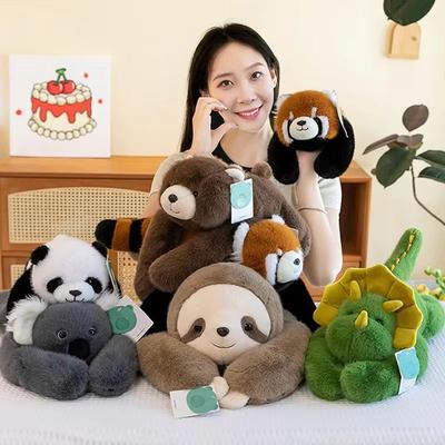 Inspired Finds CozyHug Long Arm Weighted Plush Animal Pillow dinosaur