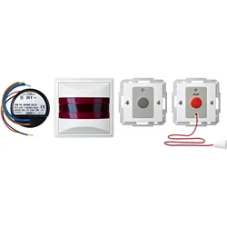 Merten Behinderten-WC-Set m. Netzteil f. MEG4849-1419, Schalter + Taster, Weiss