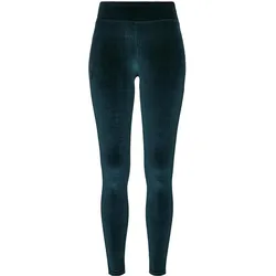 Urban Classics, Damen, Tights, Ladies High Waist Velvet Leggings (4XL), Blau, Grün