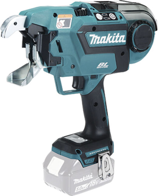 Makita DTR181ZJ Akku-Bewehrungsverbinder 18V im MAKPAC, ohne Akku, ohne Ladegerät  für Bewehrungsstäbe bis zu 40 mm Durchmesser  mit LED-Licht und Koffer )