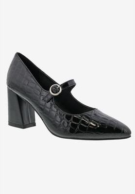 Women's Vex Pump by Bellini in Black Croc Combo (Size 7 M)
