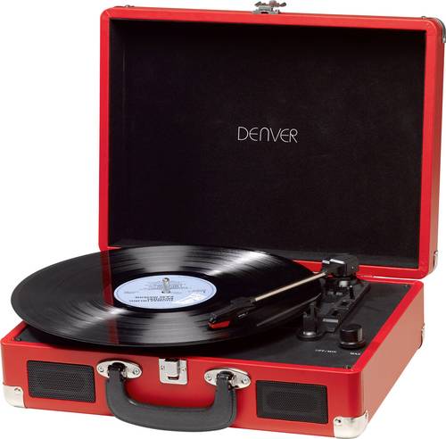 Denver VPL-120 USB-Plattenspieler Rot