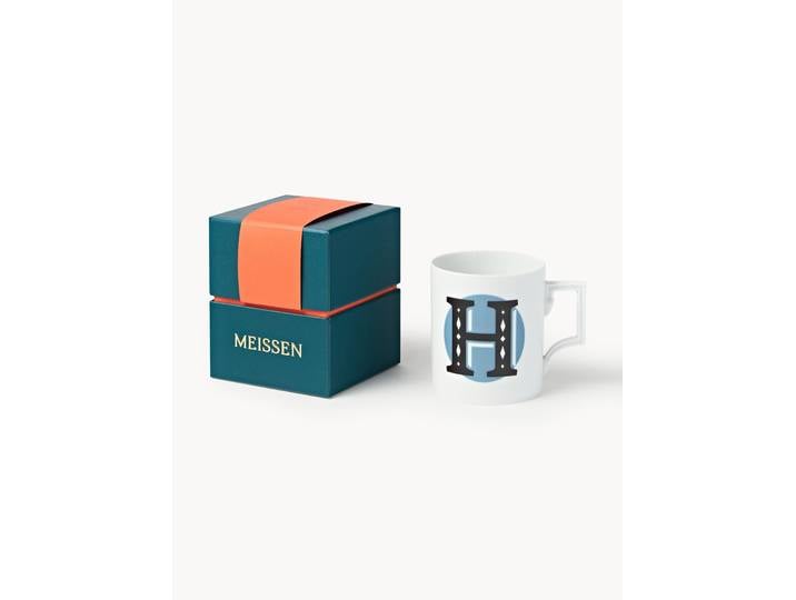 Westwing x MEISSEN, Mug artisanal avec motif décoratif Initials