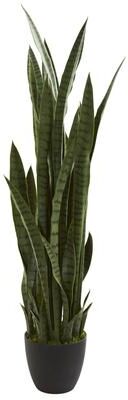Nearly Natural "46"" Sansevieria Artificial Plant - Green"