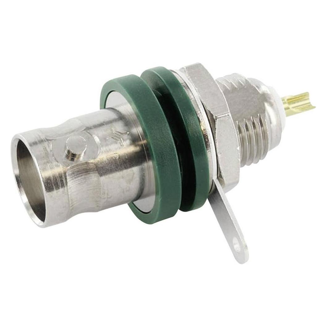 Telegärtner BNC-Einbaubuchse, isoliert 50 Ohm, mit Isolierscheiben grün, Z03 (J01001F1222)