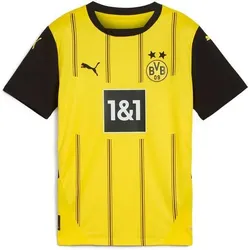 PUMA Kinder Fantrikot BVB Home Trikot Replica Jr, Größe 176 in Schwarz Schwarz